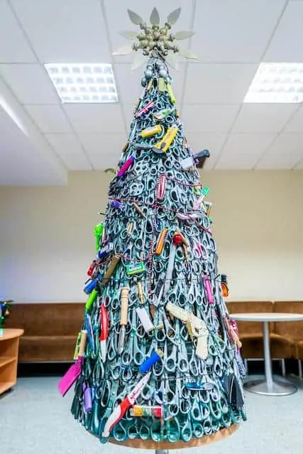 Christmas Tree Lithuanian airport